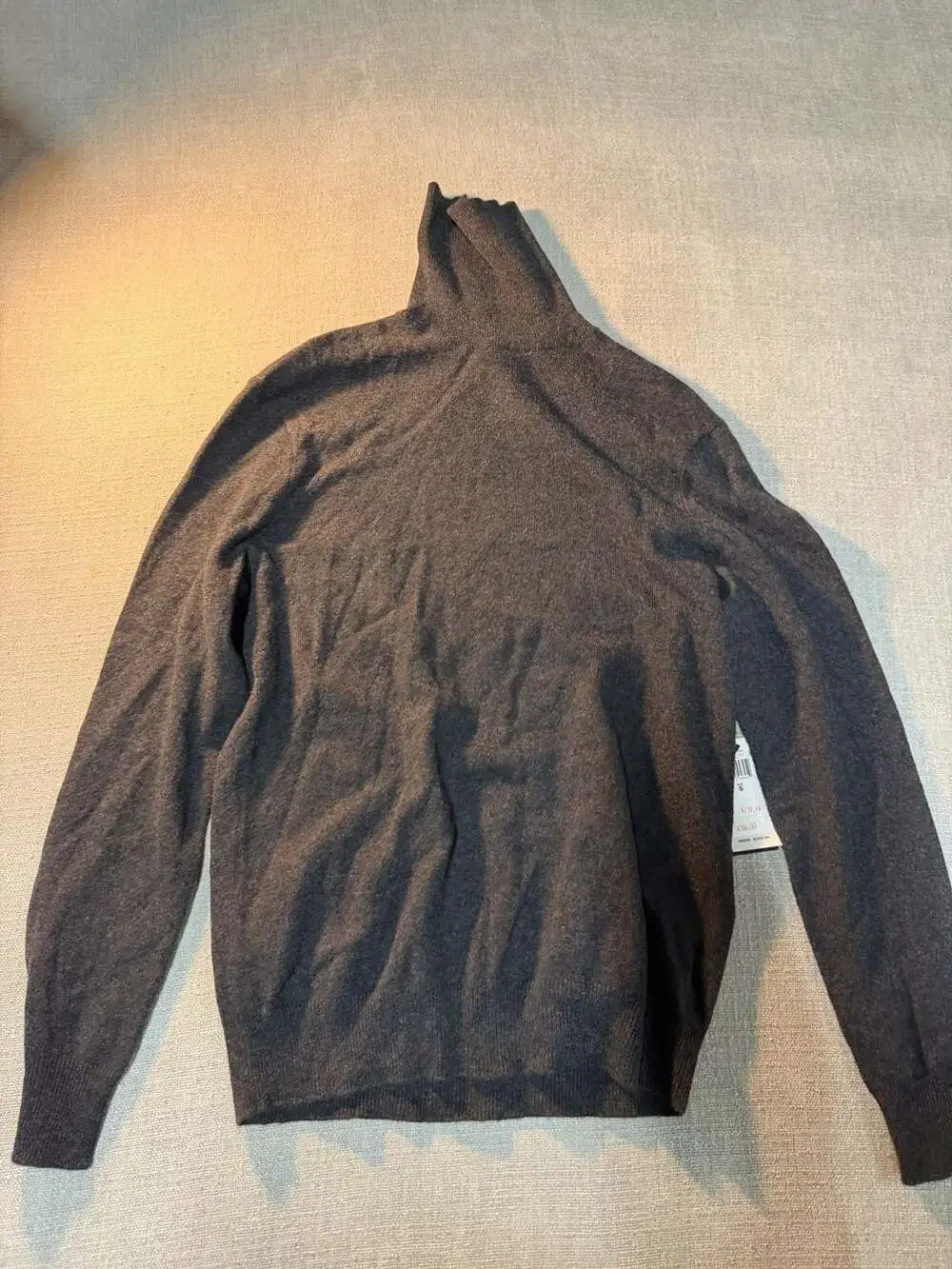 Polo Ralph Lauren Men's Machine Washable Cashmere Turtleneck Sweater in Granite